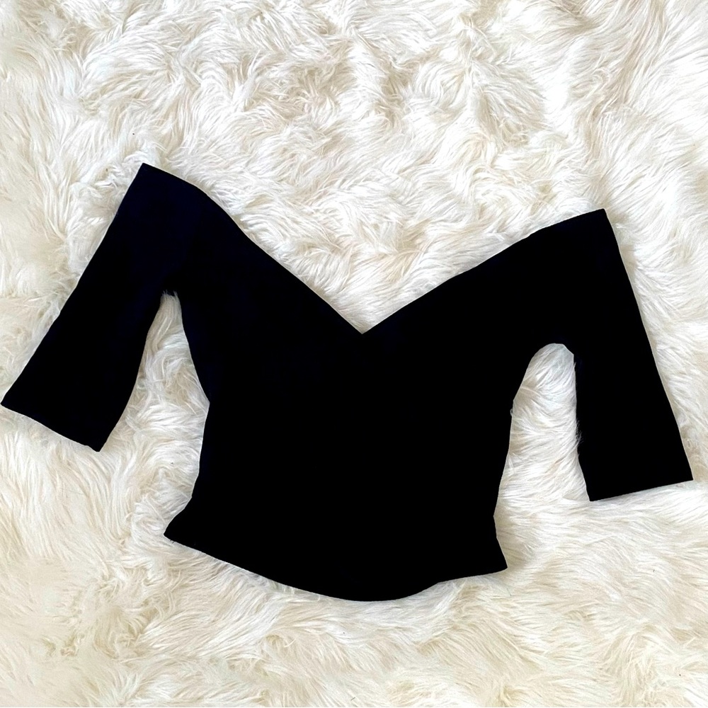 Reformation Black Knit Top in Size M